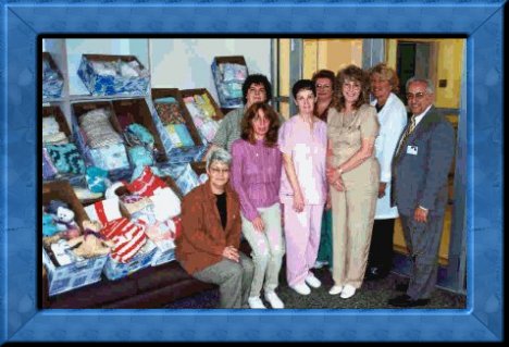 (Click for larger) Kaye, Murf, Cindy, Vicki & Hospital Staff